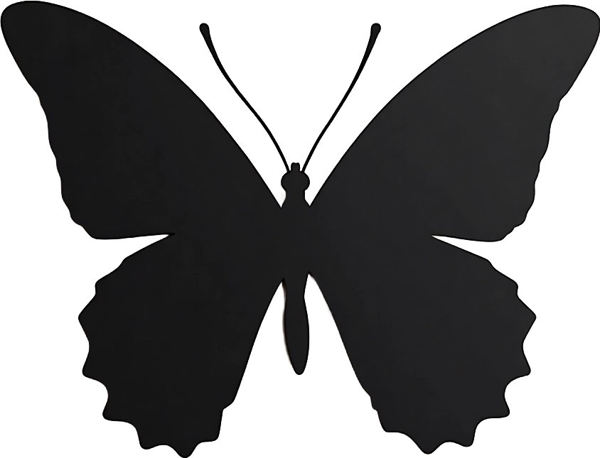 Black Butterfly Silhouette